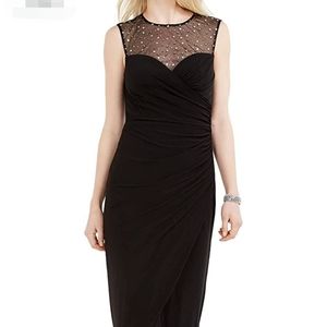 Vince Camuto Womens Petites Sweetheart Ruched Formal Dress Size 8p